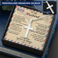 For Husband - We'll Stay Together - Cross Customize Engraved Cross Necklace
