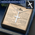 For Your Man - I'd Choose You - Cross Customize Engraved Cross Necklace