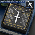 For Husband - As Much As I Can - Cross Customize Engraved Cross Necklace