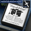 Dream Ahead Graduation Gift Cross Necklace Customize Engraved Cross Necklace