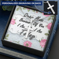 Dear Mom Cross Customize Engraved Cross Necklace