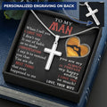 For Your Man - You Are The Best Thing - Cross 1 Customize Engraved Cross Necklace