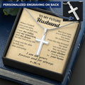 For Future Husband - Be Your Home - Cross Customize Engraved Cross Necklace