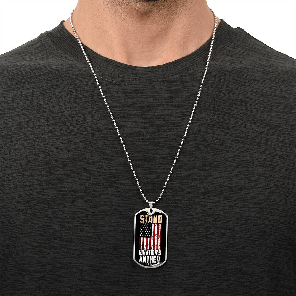National Anthem 🇺🇸 - Army Tag Necklace, Dog Tag Necklace