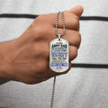 To Army Dad - From Loyal Son - Army Tag Necklace, Dog Tag Necklace