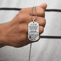 To My Son From Mom - You Will Never Lose You Either Win Or Learn - Mother Son Dog Tag Necklace - Army Tag Necklace, Dog Tag Necklace