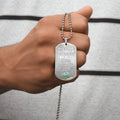 Awesome Women Are Born In May Luxury Necklace With Dog Tag Silver - Army Tag Necklace, Dog Tag Necklace