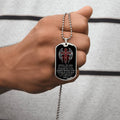 Angel Of God - My Guardian - Army Tag Necklace, Dog Tag Necklace