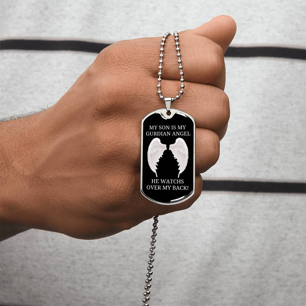 Sympathy Gift Son Remembrance - Army Tag Necklace, Dog Tag Necklace