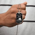 Hi Grandpa - Grandma Told Me That You Are Awesome - Father's Day Gift - Luxury Necklace - Army Tag Necklace, Dog Tag Necklace
