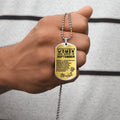 Affectionate Women Are Born In September Luxury Necklace With Dog Tag Gold - Army Tag Necklace, Dog Tag Necklace