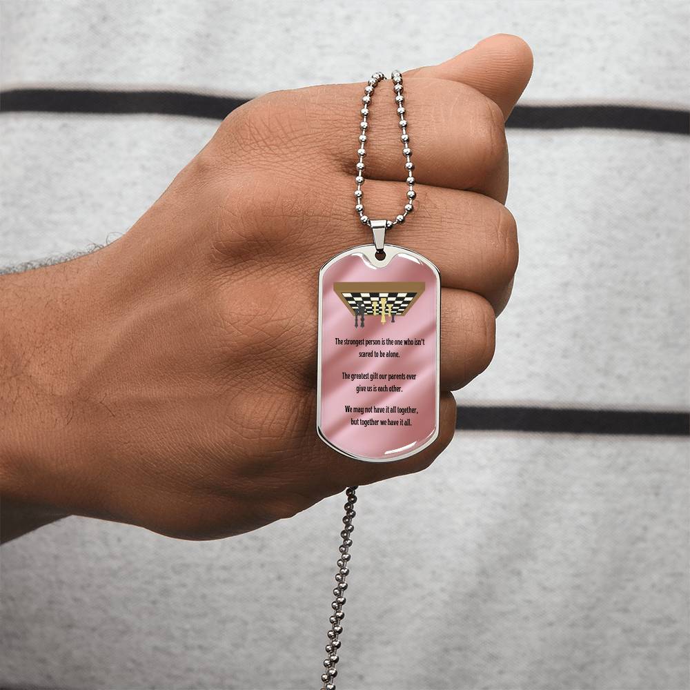 Chess Theme Dog Tag Necklace For Daughter - Army Tag Necklace, Dog Tag Necklace