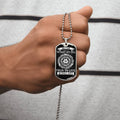 BETTER TO FIGHT & FALL THAN TO LIVE WITHOUT HOPE - DOGTAG - Army Tag Necklace, Dog Tag Necklace