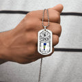 Vermont Necklace • State Necklace • Vermont State Necklace • Home State Necklace • Personalized State Necklace - Army Tag Necklace, Dog Tag Necklace