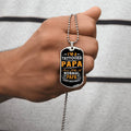 I'm A Tattooed Papa - Tattoo Dad Gift - Father's Day Gift - Army Tag Necklace, Dog Tag Necklace