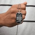 Dog-Tag For Son - Army Tag Necklace, Dog Tag Necklace