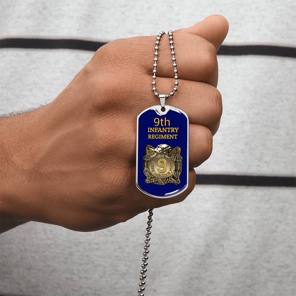 Awesome Dog Tag For 9Th Infantry Regiment - Army Tag Necklace, Dog Tag Necklace