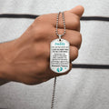 Daddy-To-Be Gift - I Love You More Than You Ever Know - Dog Tag - Army Tag Necklace, Dog Tag Necklace
