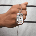 Gift For Son From Mother Military Style Pendant Dog Tag Necklace, Dog Tag Birthday Gift For Son From Love Mom - Army Tag Necklace, Dog Tag Necklace
