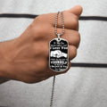 To My Son - I Believe In You - Love Dad - Dog Tag Necklace - Army Tag Necklace, Dog Tag Necklace
