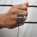 Dear Daddy, I May Be Just A Bump But I Love You, The Bump To Father, Dog Tag Gifts, Card Gift, Dog Tag For Men, Fathers Day - Army Tag Necklace, Dog Tag Necklace