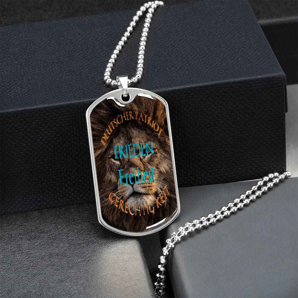 German Patriots - Army Tag Necklace, Dog Tag Necklace