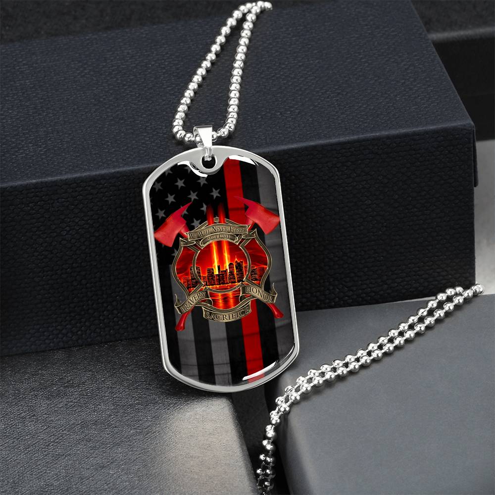 Never Forget - Army Tag Necklace, Dog Tag Necklace
