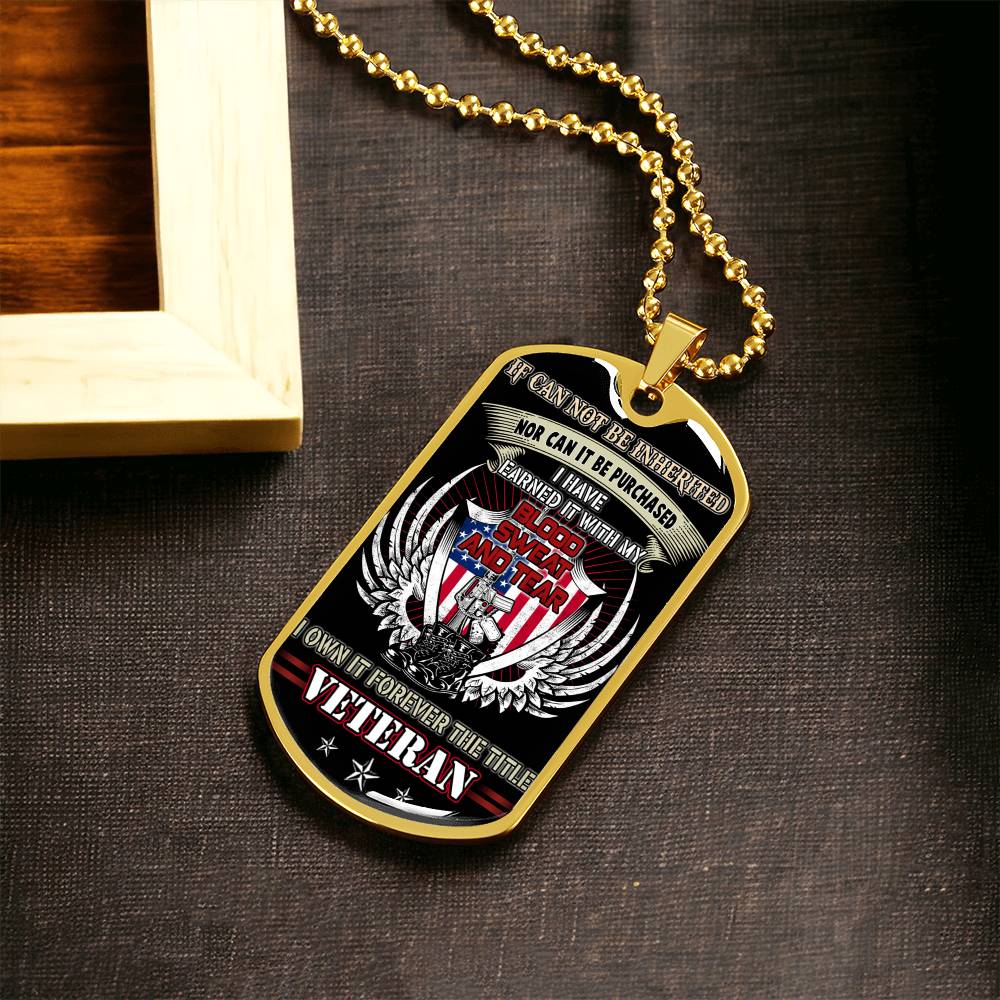 Premium Dog Tag Pendant For Us Veteran - Army Tag Necklace, Dog Tag Necklace
