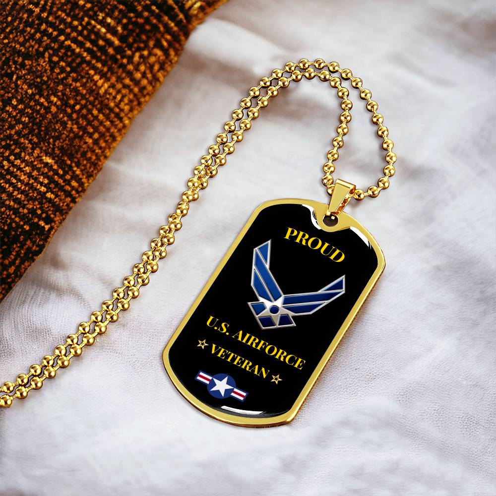Awesome Airforce Dog Tag - Army Tag Necklace, Dog Tag Necklace