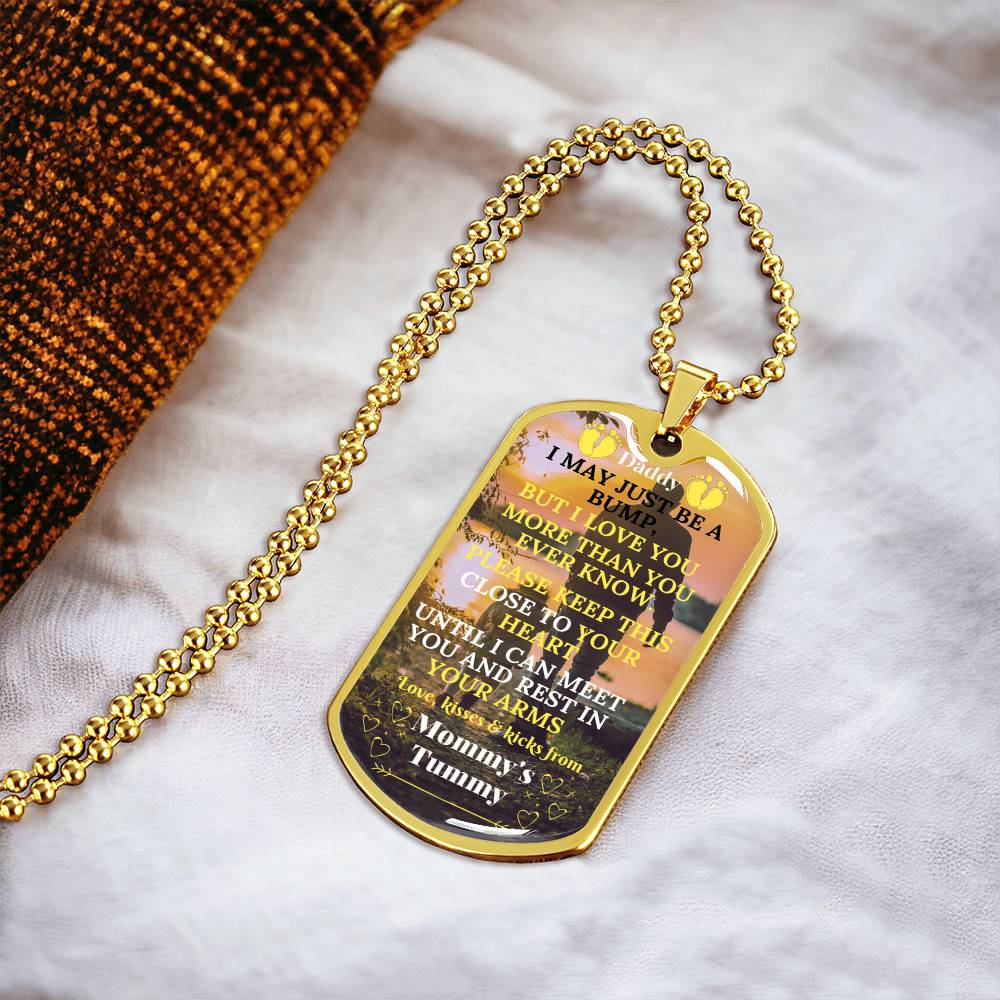 Soon-To-Be-Daddy Dog Tag Necklace For Father's Day, Birthday, Valentine's Day, Christmas - Army Tag Necklace, Dog Tag Necklace
