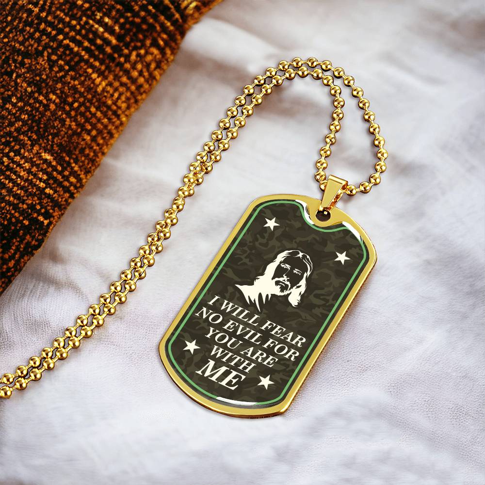 Christian Dog Tag, Faith Dog Tag Necklace , Bible Verse Dog Tag Necklace, Scripture Dog Tag - Army Tag Necklace, Dog Tag Necklace
