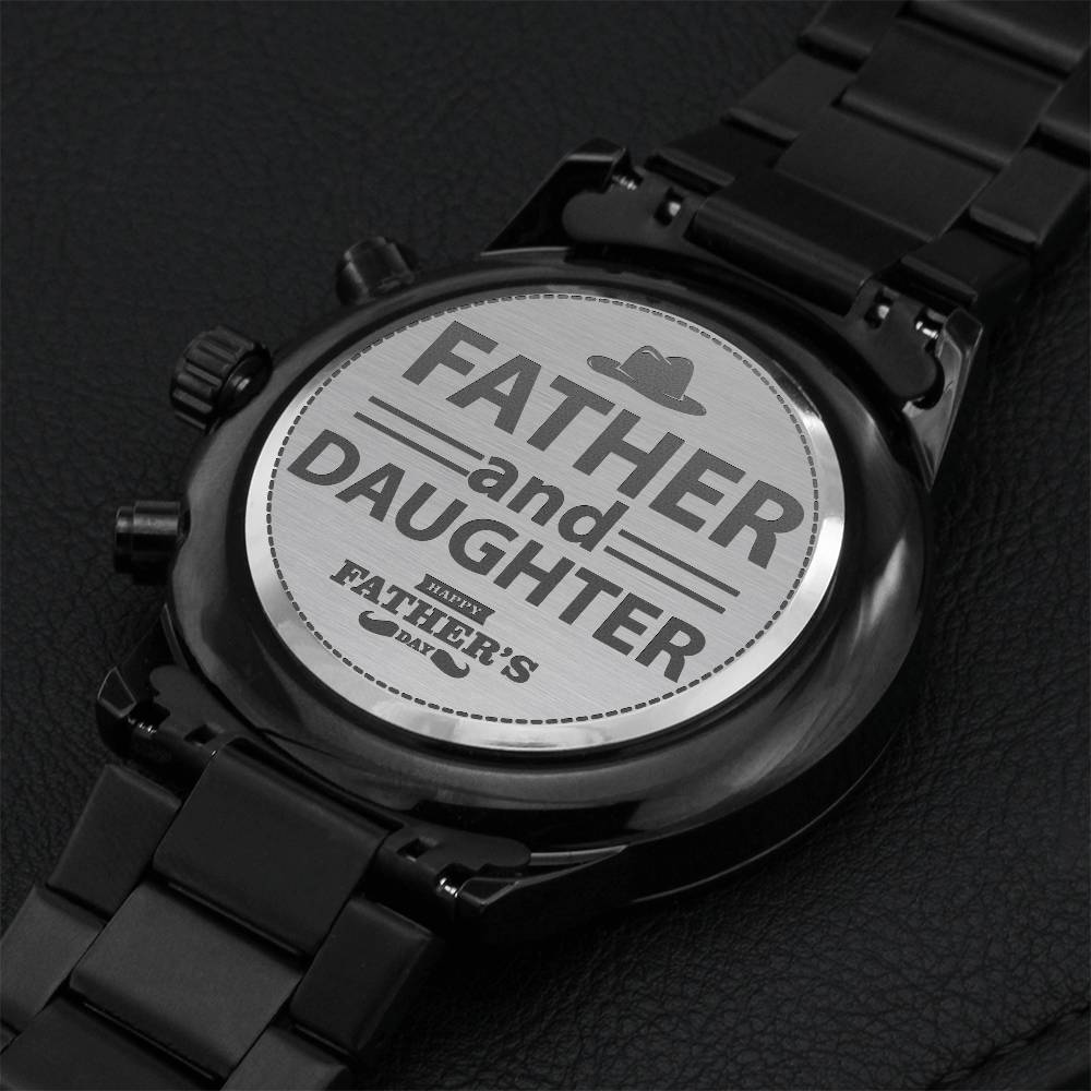 Gift For Father- Father's Day Gift Engraving Chronograph Watch