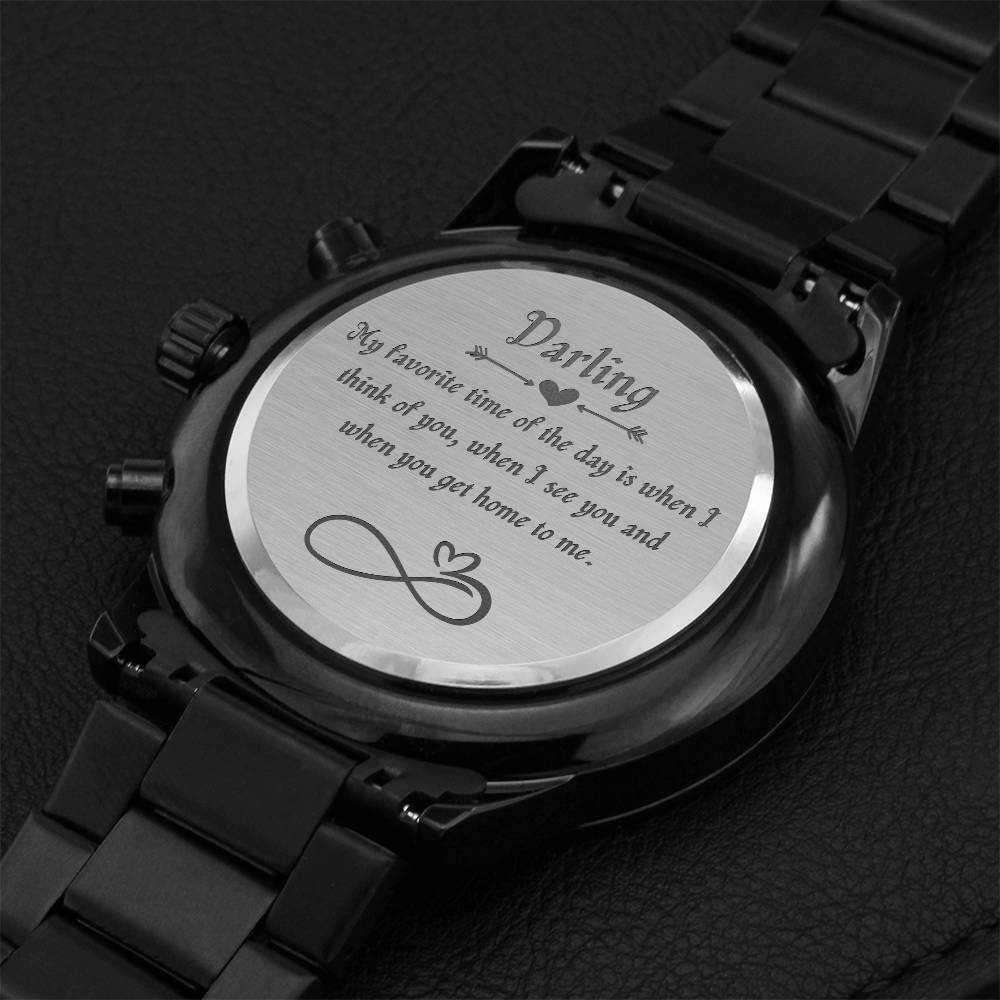 My Favorite Time Engraving Chronograph Watch