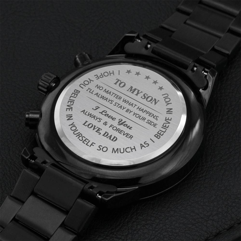 Gift For Son. Birthday Gift. Graduation Gift. Christmas Gift. Engraving Chronograph Watch
