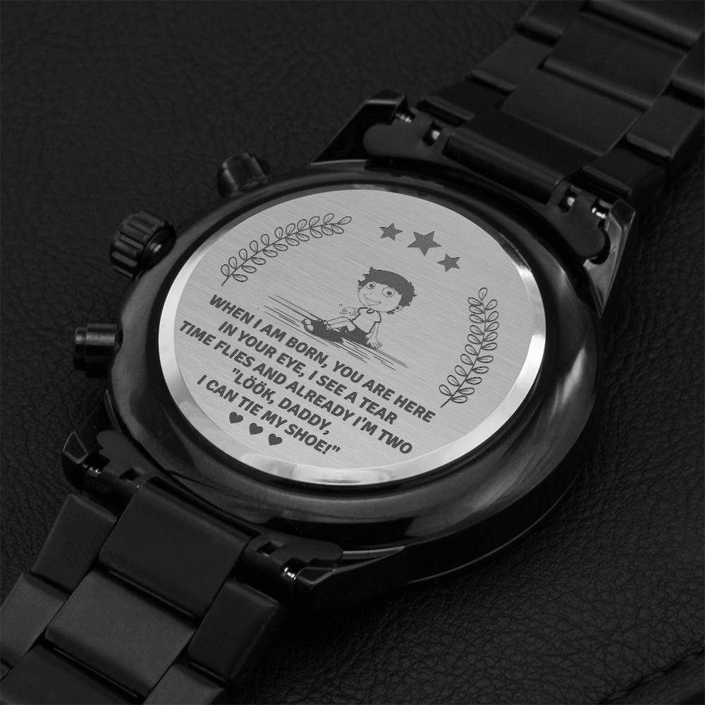 For Dad 1 Engraving Chronograph Watch