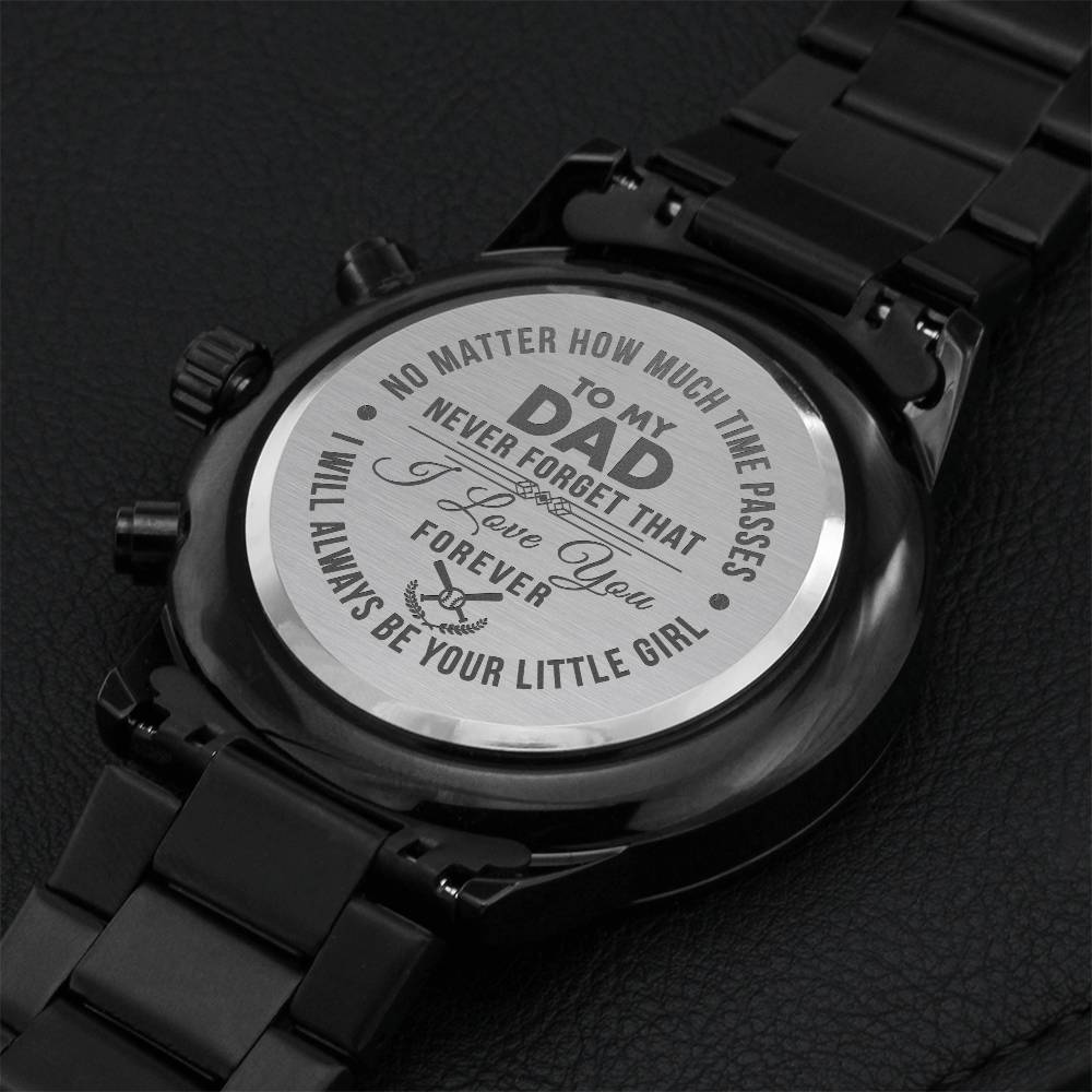 To My Dad - I Love You Forever Engraving Chronograph Watch