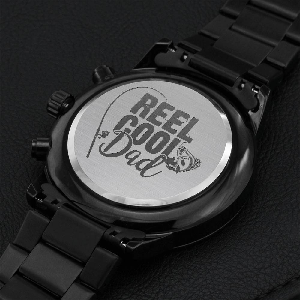 Gift For Cool Dad Watch Engraving Chronograph Watch