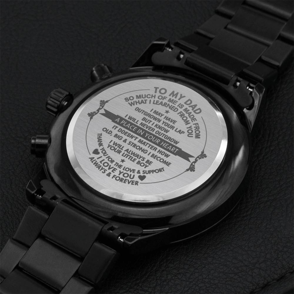Gift For Dad - A Place In Your Heart Chronograph Watch 1 Engraving Chronograph Watch