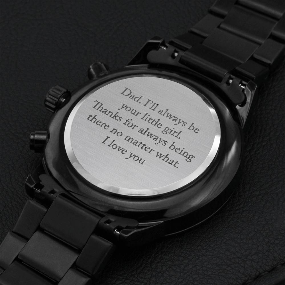 I'll Always Be Engraving Chronograph Watch