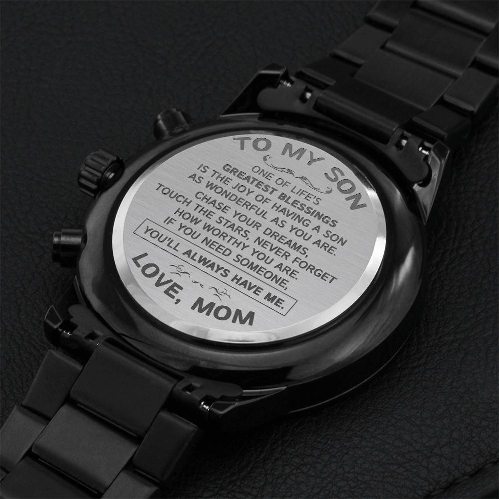 Gift For Son - The Joy - Watch Engraving Chronograph Watch