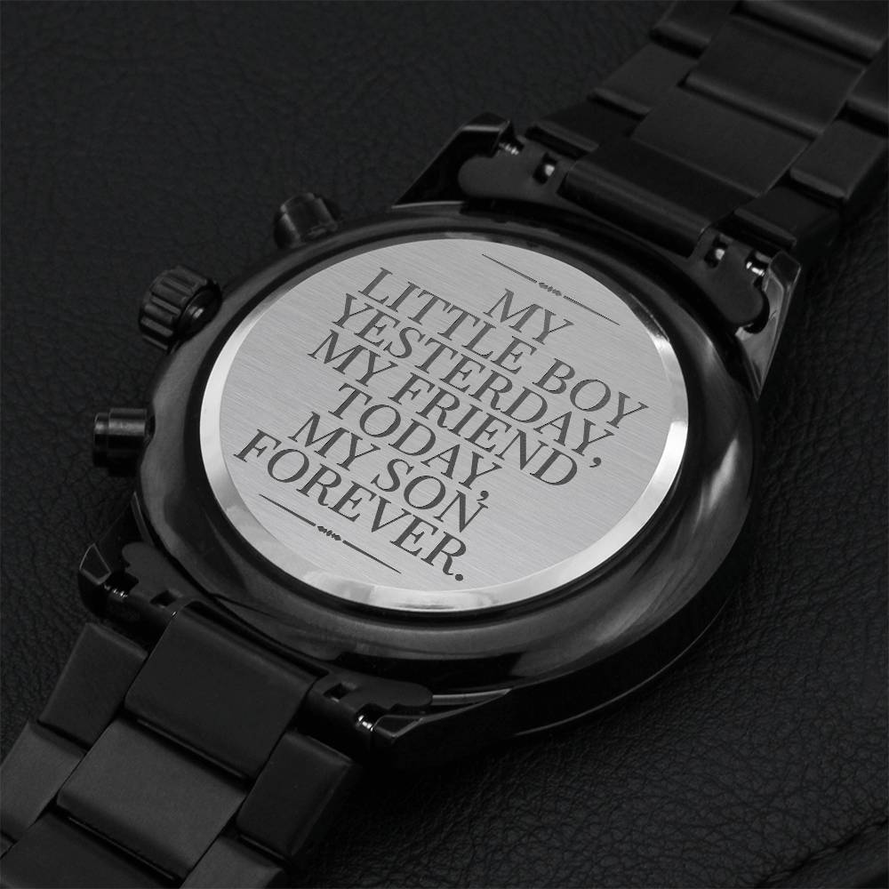 My Son Forever - Watch Engraving Chronograph Watch