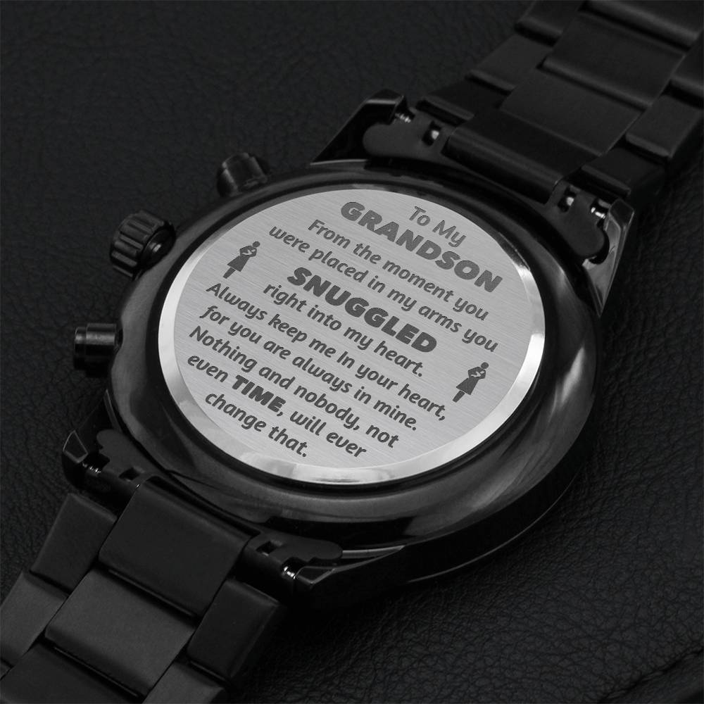 Grandsons - Snuggled Right In - Chronograph Watch 2 Engraving Chronograph Watch