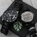 Happy 1st Father's Day Engraving Chronograph Watch