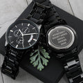 If Opportunity Doesn't Knock Watch Engraving Chronograph Watch