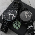 Happy 25th Wedding Anniversary Watch Engraving Chronograph Watch