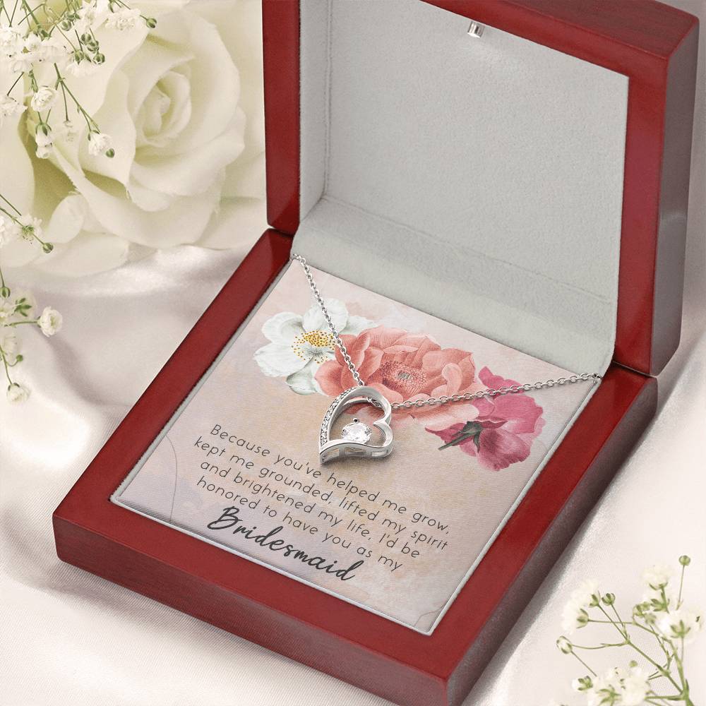 Unique Bridesmaid Jewelry-Bridesmaid Accessories Jewelry Forever Love Necklace