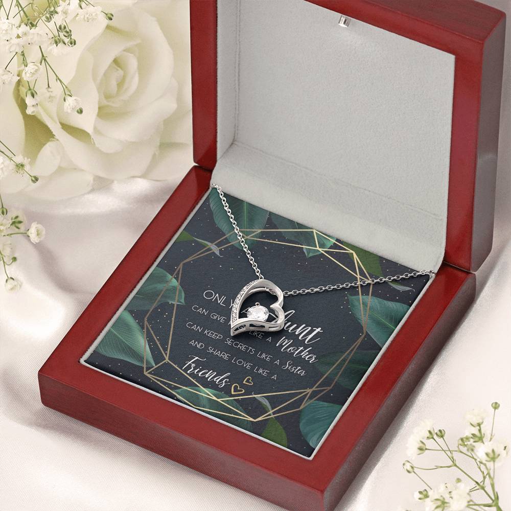 Aunt Necklace Gift Forever Love Necklace For Aunt Aunt Wedding Gift Aunt Of The Bride Customize Necklace For Aunt Aunt Of The Forever Love Necklace