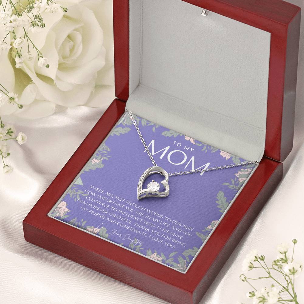 To My Mom Necklace Mom Gift Mother’s Day Gift Birthday Gift For Mom Gift From Daughter For Mom Necklace For Mom Gift For Forever Love Necklace