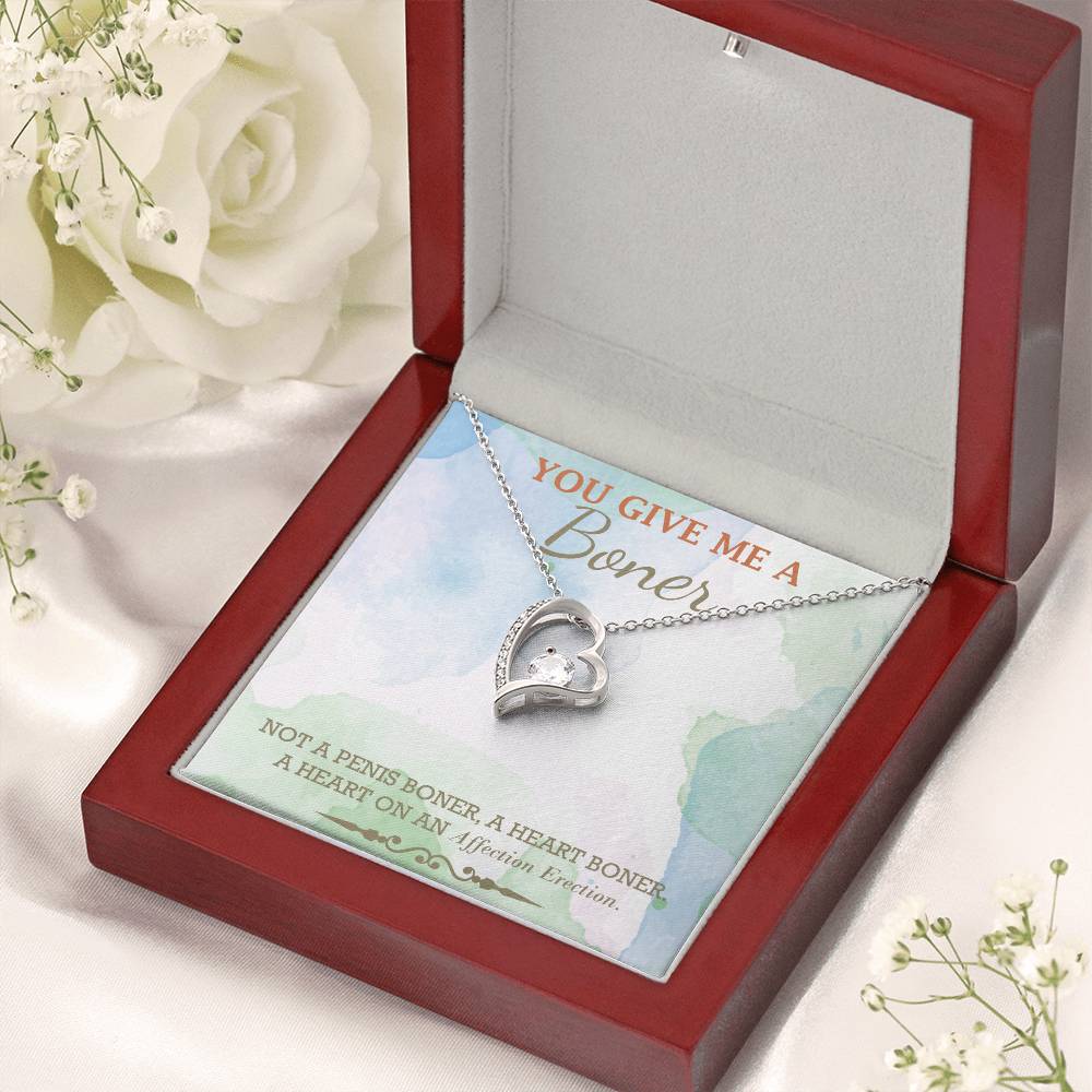 Almost Gone You Give Me A Boner Necklace Funny Gag Gifts For My Soulmate Funny Christmas Gifts Gag Gift For Her Unique Funny Birthday Gifts For Her Forever Love Necklace
