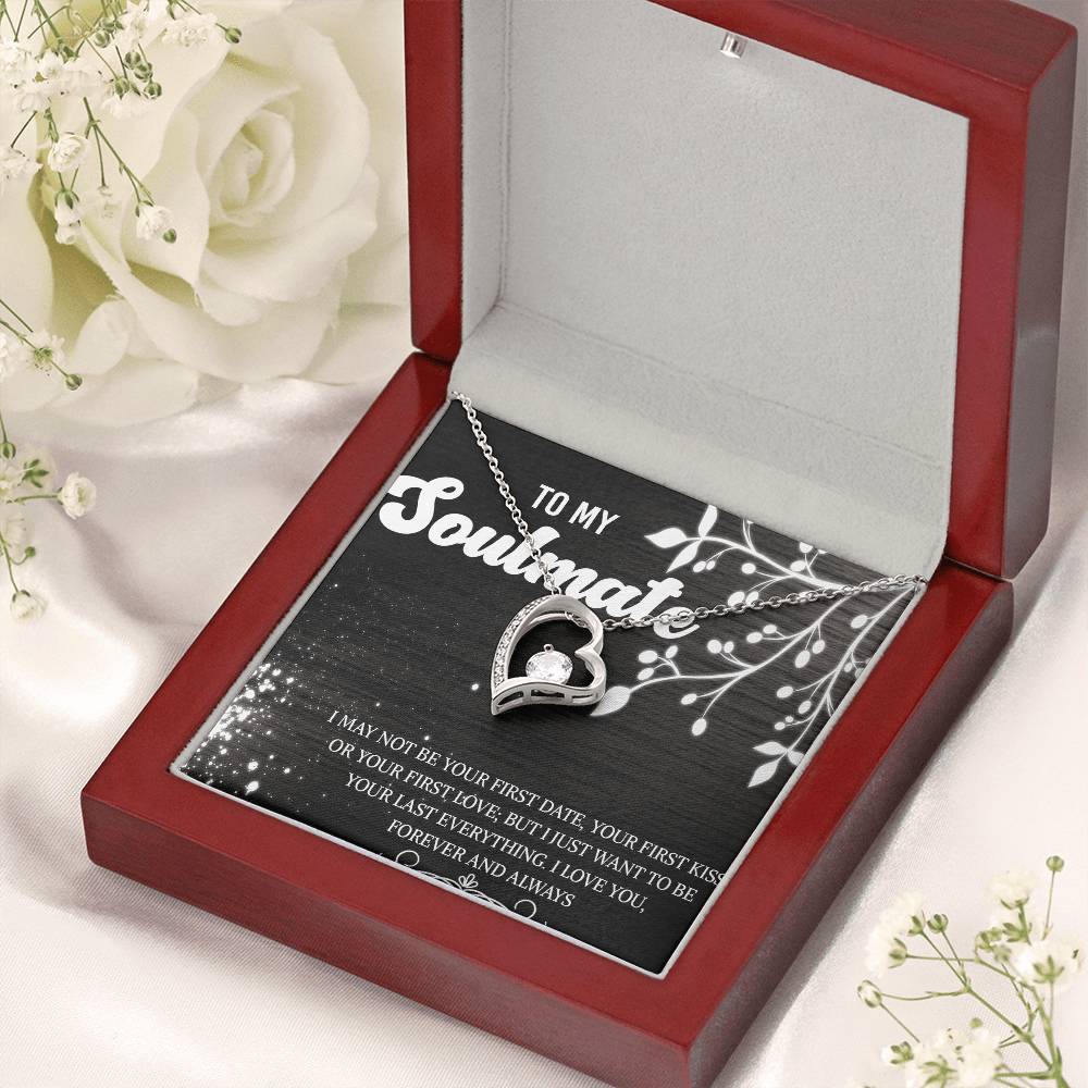 To My Soulmate Necklace Necklace For Girlfriend From Boyfriend My Soulmate Wedding Gift Girlfriend Necklace Gift Girlfriend Jewelry Forever Love Necklace
